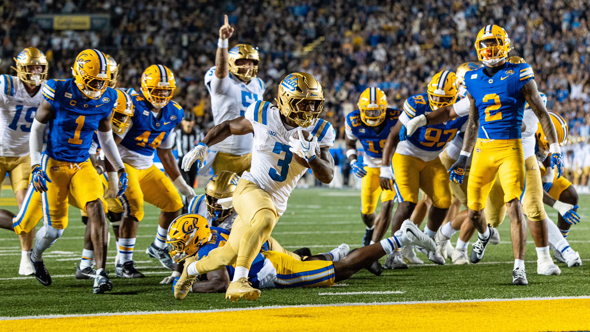 Football Beats Cal in First Game of Chesney Era